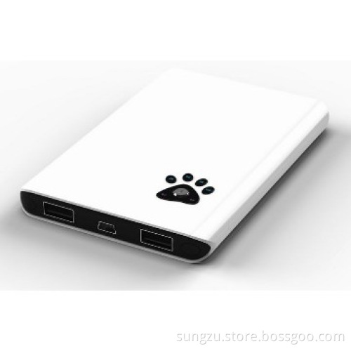 high quality bear paw Dual USB Power Bank 6000mAh for iphone
